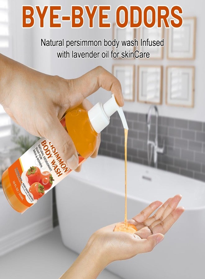 MR.A Persimmon Body Wash for Strong Body Odor, Persimmon Liquid Soap for Old People Smell, Nonenal Eliminator Purifying & Deodorizing Wash 10FL OZ - Image 4